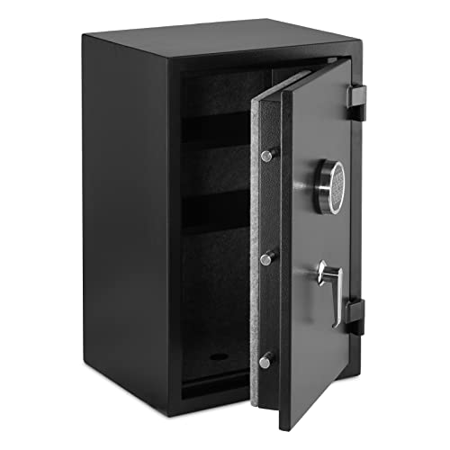 Amazon Basics Fire Resistant Security Safe with Programmable Electronic Keypad - 2.1 Cubic Feet, 16.93 x 25.98 x 13.8 inches