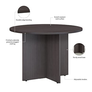 Bush Business Furniture Round Conference Table 42W, Storm Gray