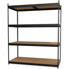 Lorell 99839 Archival Shelving Storage Rack, Black
