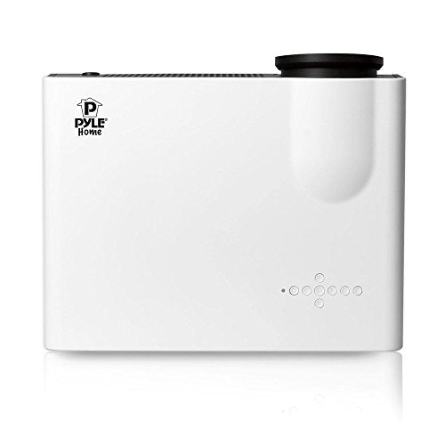 Pyle PRJLE82H LED HD Projector with 1080p Support Built-In Speakers and USB Flash Drive Memory Reader