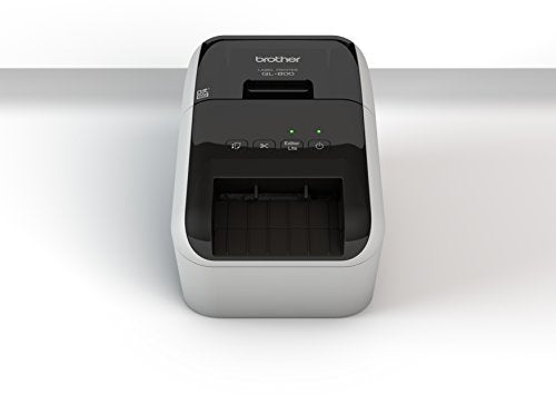 Brother QL-800 High-Speed Professional Label Printer, Lightning Quick Printing, Plug & Label Feature, Brother Genuine DK Pre-Sized Labels, Multi-System Compatible – White Printing Available