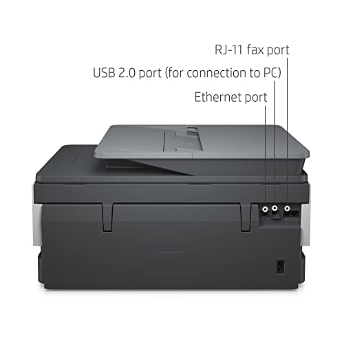 HP OfficeJet Pro 8034e Wireless Color All-in-One Printer with Instant Ink, White