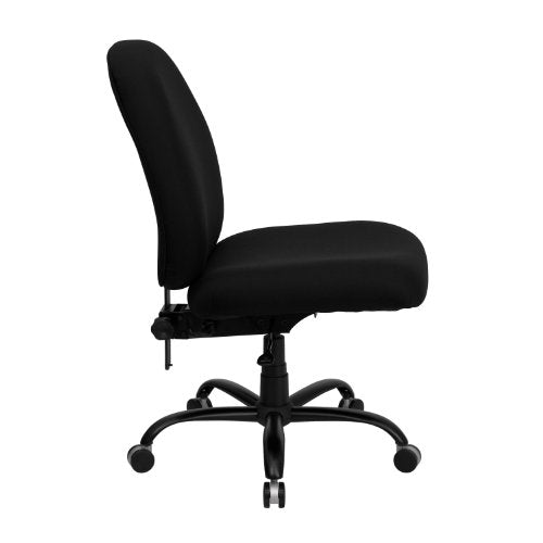 Flash Furniture HERCULES Series Big & Tall 400 lb. Rated Black Fabric Executive Swivel Chair
