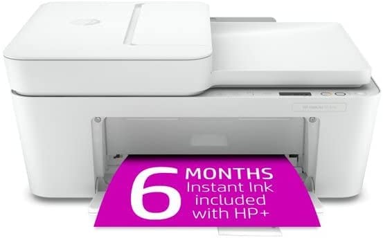 HP Envy 6052e All-in-One Wireless Color Inkjet Printer, Print Copy Scan, 2-Sided Printing, WiFi USB Bluetooth Connectivity, 6 Months Instant Ink Included, White, W/Silmarils Printer Cable