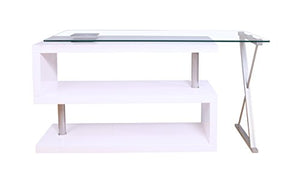 ComfortScape Writing Desk with Swivel Function, White