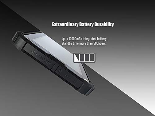 Ultra Rugged Android Tablet Barcode Scanner, 8-inch | with Zebra SE4750 2D Scan Engine | Android 9.0 | WiFi & 4G LTE Wireless | 10000mAH Large Battery | Drop-Survival, for Inventory & Tracking