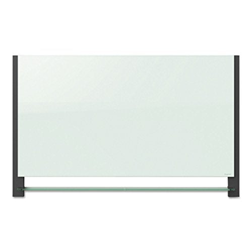 QRTG7442BA - Evoque Magnetic Glass Marker Board with Black Aluminum Frame