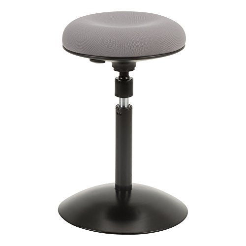 Norwood Commercial Furniture NOR-NIL1716F-GR-SO Active Stool W/Adjustable Height Pivot Round Seat, Grey