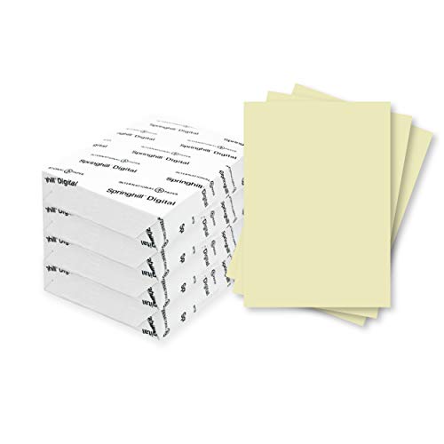 Springhill 11” x 17” Ivory Colored Cardstock Paper, 110lb, 199gsm, 1000 Sheets (4 Reams) – Premium Heavy Cardstock, Printer Paper with Smooth Finish for Cards, Flyers, Scrapbooking & More – 045320R