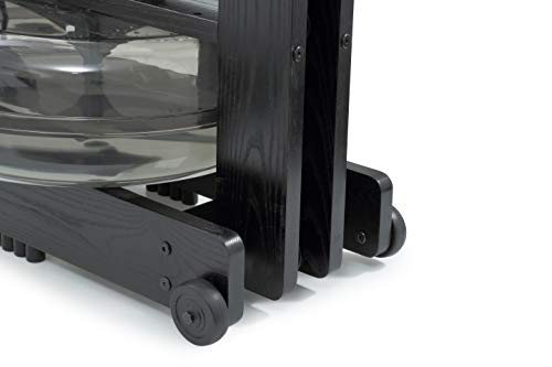 WaterRower Club All Black Rowing Machine in Ash Wood with S4 Monitor