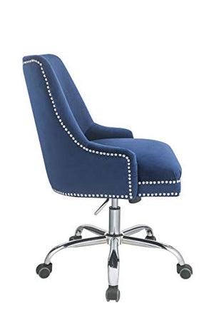 Office Chair in Blue and Chrome