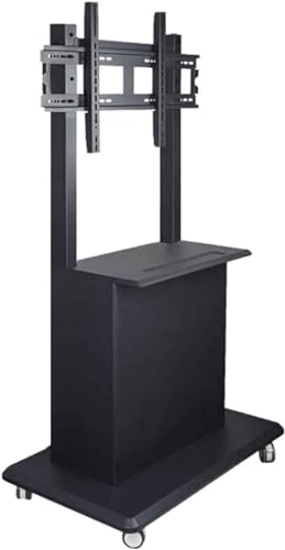 NSIBAN Rolling TV Stand Mobile TV Cart 40-86 Inch Television Stands On Wheels - Load 110 Kg/242Lb