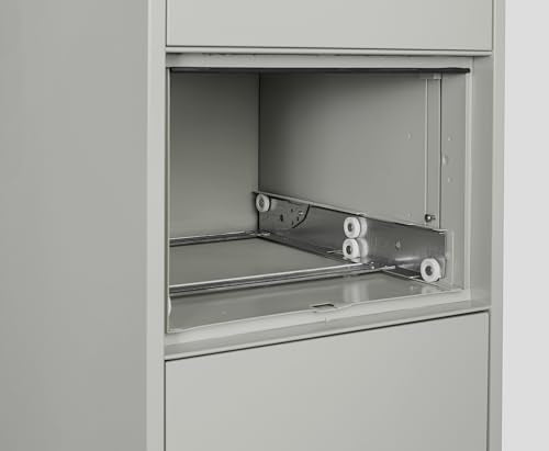 PHOENIX SAFE INTERNATIONAL LLC Vertical 2-Drawer Fireproof File Cabinet, 31 inch, Legal/Letter, Key Lock, Water Seal, Light Gray