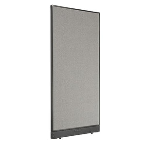 Global Industrial Electric Office Partition Panel, Gray 36-1/4"W x 76"H