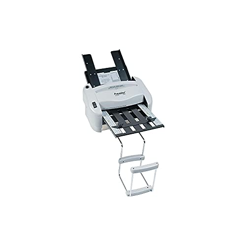 Martin Yale P7400 RapidFold Automatic Feed Desktop Folder, Feed Tray Holds up to 50 Sheets of Paper, Folds 8 1/2" x 11" and 8 1/2" x 14", Folds up to 3 Sheets