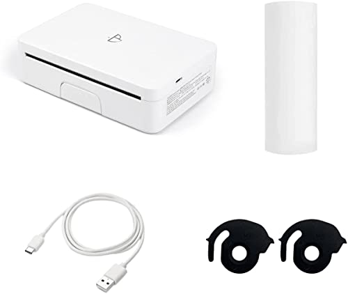 Portable Travel Printer-Wireless Thermal Printer Compatible with iOS Android Window for Printing Sticker, Logo,Label,Receipt,Photo,300dpi Grayscale Printing Mode