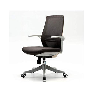 None Drafting Chair with Flip Up Arm in Black - Argento