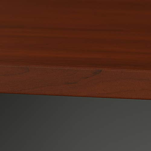 Bush Business Furniture Series A & C 79W x 34D Racetrack Oval Conference Table in Hansen Cherry