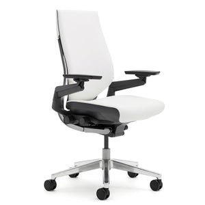 Steelcase Gesture Office Chair - Ergonomic Work Chair with Wheels - Comfortable Desk Chair - 360-Degree Arms - Nickel Gray Fabric