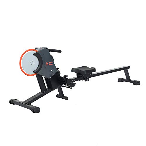 Women’s Health Men’s Health Bluetooth Rower Rowing Machine with 6 Month Free MyCloudFitness App, Black (1638)