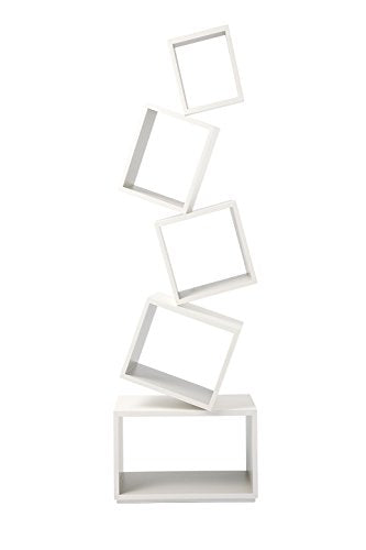 Malagana Equilibrium Bookcase Modern Light (Ivory)