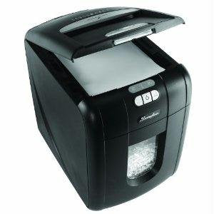 Swingline 1757571 Stack-and-Shred 100X Auto Feed Shredder Super Cross-Cut 100 Sheets 1-2 Users