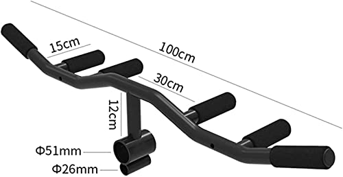 XIAOER Multi Grip Foam Barbell Handle, Steel T Bar Row Platform for Weight Lifting T Bar Rows Press Swing Squats Strength Training Equipment