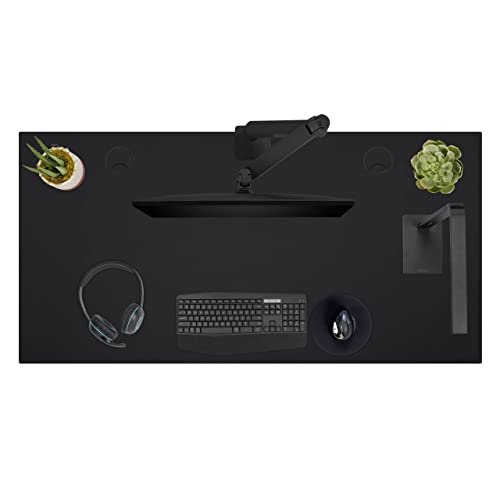 UPLIFT Desk Cherry Laminate Standing Desk 42x30 inch 2-Leg V2-Commercial C-Frame (Black)