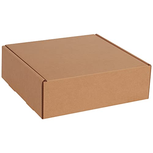 BOX USA BMFL12124K Deluxe Literature Mailers, 12" x 12" x 4", Kraft (Pack of 50)