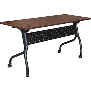 Lorell 59516 Training Table, 23-3/5" x 60" x 29-1/2", Maple/Black