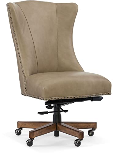 Hooker Furniture Lynn Leather Home Office Chair in Beige