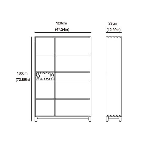 LCARS Retro Bookshelf with Drawers - Home Office Storage Organizer