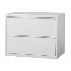 Hirsh HL10000 Series 30" 2 Drawer Lateral File Cabinet in Gray