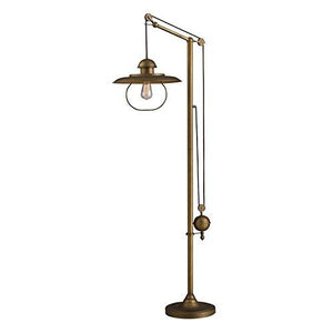 Dimond 65101-1 15 by 69-Inch Farmhouse 1-Light Floor Lamp, Antique Brass Finish