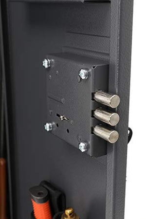 Buffalo 1520 Two Doors Gun Rifle Shotgun Metal Security Cabinet Safe Storage with Separate Lock Box for Handguns Ammo