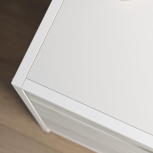 Sauder Boulevard Cafe 2-Drawer Lateral File Cabinet, White Finish, L: 30.24" x W: 18.5" x H: 29.92
