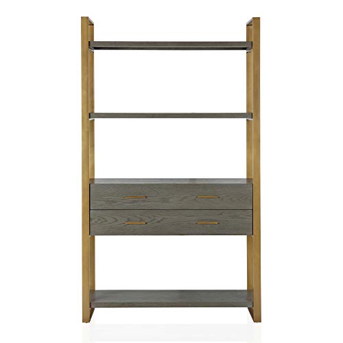 CosmoLiving by Cosmopolitan DA8308 Alfie Bookcase Gold