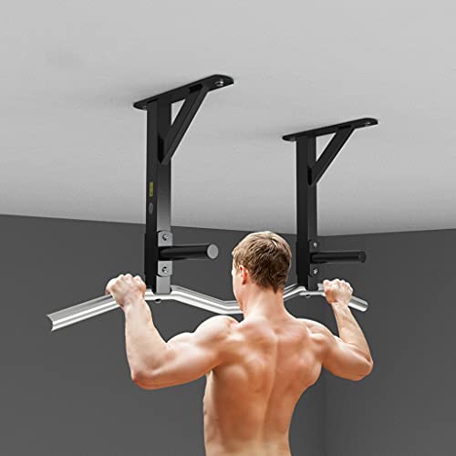 TYX Pull Up Bars Joist Mounted, Professional Stainless Steel Chin Up Bar for Ceiling Beam, Strength Training Equipment for Home Gym Workout,B