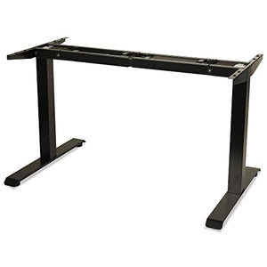 Alera Electric Adjustable Table Base, 2-Stage, Black, 48-72w x 24-36d x 27.5-47.2h