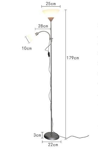 Double Headlamp LED Remote Control Nordic Floor Lamp