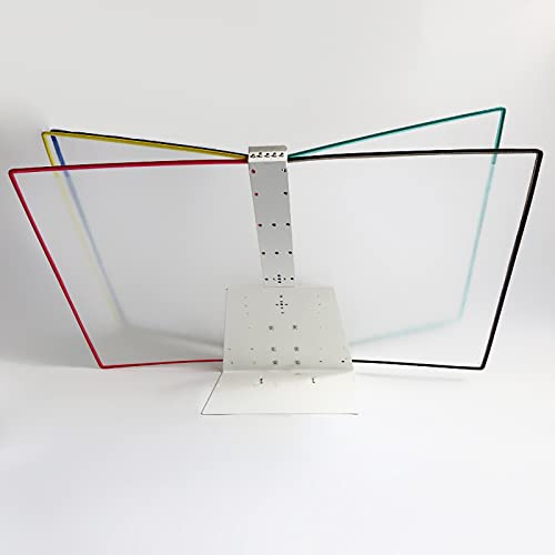 Deluxe Catalog Display Racks, Copyholders, Desktop/Wall Mounted Reference System, Flip and Find Document Holder - White, 18x13x2IN