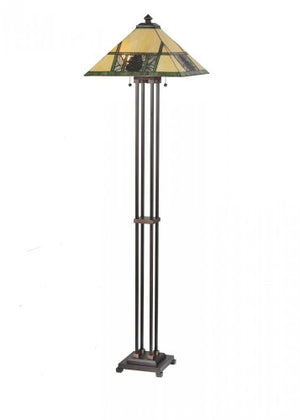 Meyda Tiffany Pinecone Ridge Floor Lamp