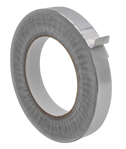 WOD AFTR28 Aluminum Foil Tape - 3/4 inch x 150 feet. (64-Pack) Heat Shield Reflective Sealant Tape - Ideal for HVAC, Duct, Pipe, and Metal Insulation and Repair. Low and High Temperature Resistant.