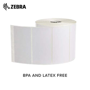 Zebra 4 x 2 in Direct Thermal Paper Labels Z-Perform 2000D Permanent Adhesive Shipping Labels 1 in Core 6 Rolls 10031640SP