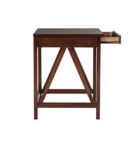 Linon Home Dcor Titian Laptop Desk, Antique Tobacco, 31.5" W x 24.02" D x 30" H