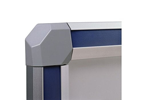 Magnetic Porcelain Markerboard with Inserts - 72" x 48" Dimensions: 72"W x 1"D x 48"H Weight: 82 lbs Aluminum Frame/Gray Insert