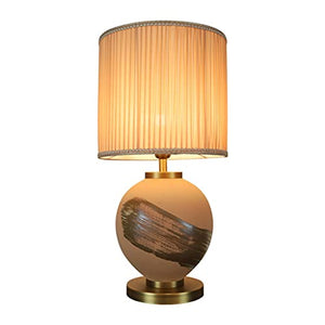 SLEEVE Chinese Ceramic Table Lamp with Copper Base (Size B)