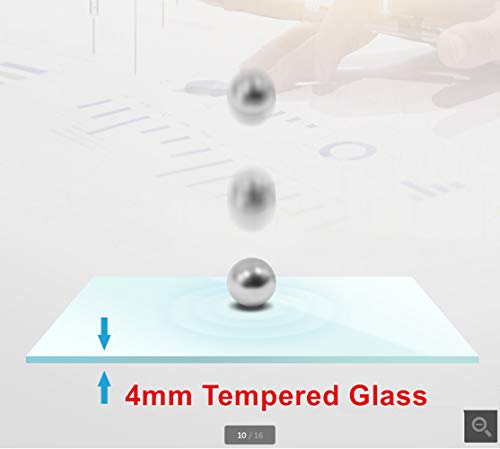 Mobile Glass Whiteboard 90 x 120 cm Magnetic Dry Erase Glass Board on Wheels