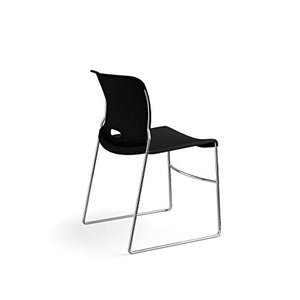 HON Olson High-Density Stacking Chair, Onyx Shell by HON