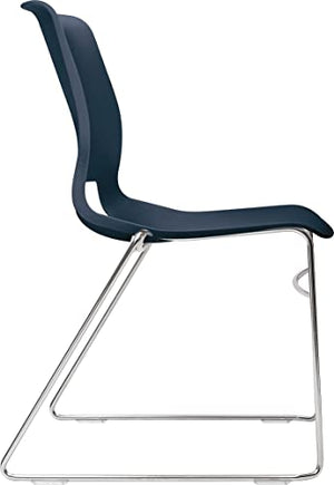 HON Motivate Seating High-Density Stacking Chair, Regatta/Chrome, 4/Carton
